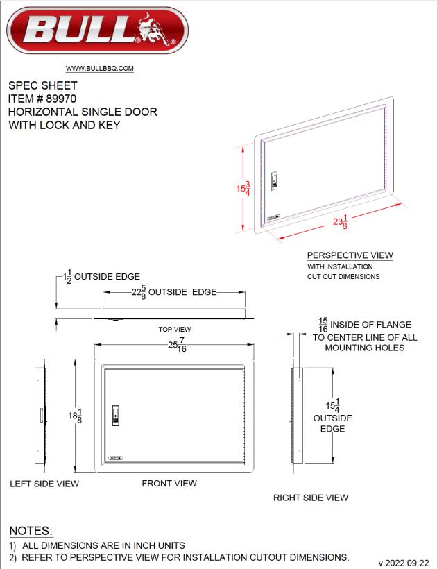 Stainless Steel Single Door