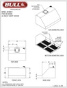 38″ Vent Hood for 38″ Grills – Twin Fan Vent Hood 42×32