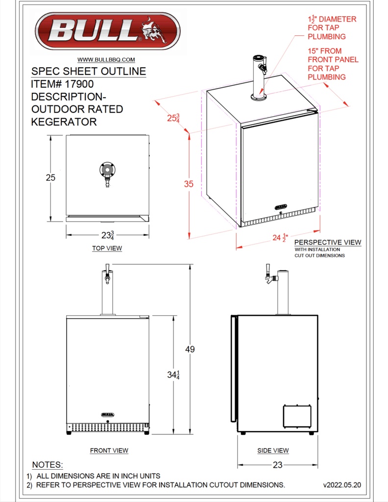 Kegerator with Single Tap