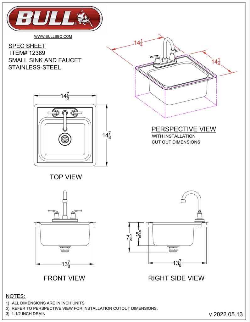 Standard Stainless Steel Sink and Faucet