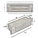 Louvered Face Plate Cover for Valet Step/Deck Light