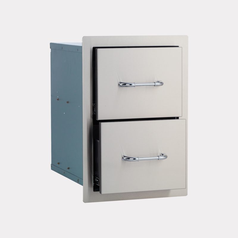 Double Drawer – Stainless Steel