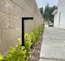 Noir Luminaire Solid Brass Contemporary Pathway Light Gun Metal Black