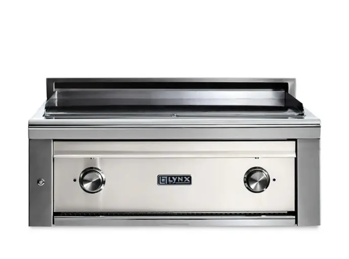 Lynx Asado 30 Inch Built-In Natural Gas Flat Top Grill in Glacier