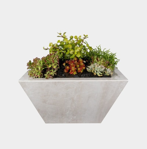 Ivory Knife Edge Planter Bowl