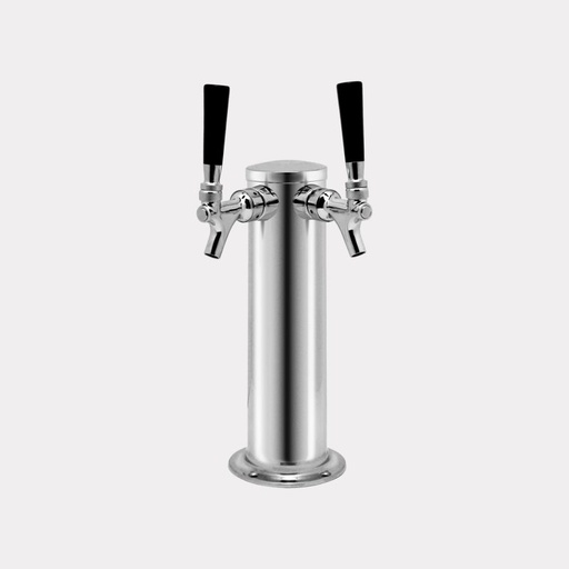 Kegerator Double Tap w/Bull Logo Pulls – Ad on to sku#17900