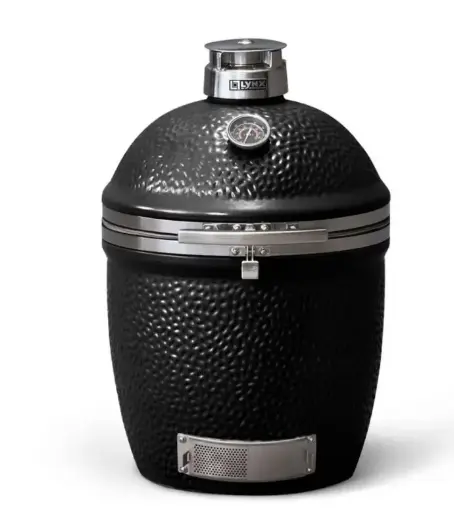Lynx 30 Inch Built-In Ceramic Kamado Charcoal Grill - Black - LCGRBK